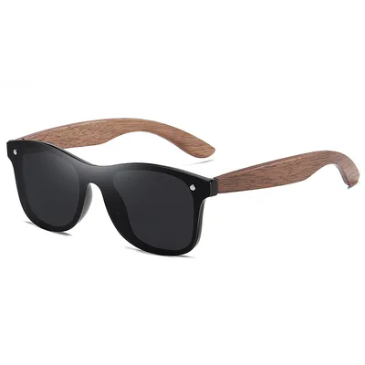 Walnut Leg Sunglasses Fashion Glasses Black - Shop at LoveMi