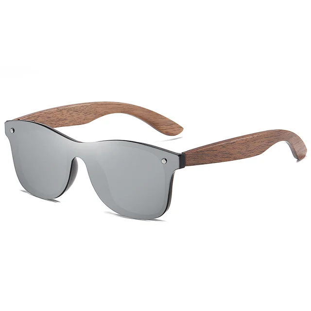 Walnut Leg Sunglasses Fashion Glasses Silver - Shop at LoveMi