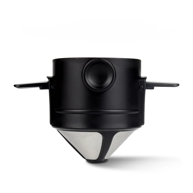 Double Layer Hand Flush Drip Type Portable Filter Black - Shop at LoveMi