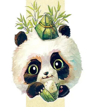 Diamond Painting Panda 5D Full Diamond Diamond Embroidery Mosaic Home Decoration Painting with Diamonds 40X40Cm Full Square - Shop at LoveMi