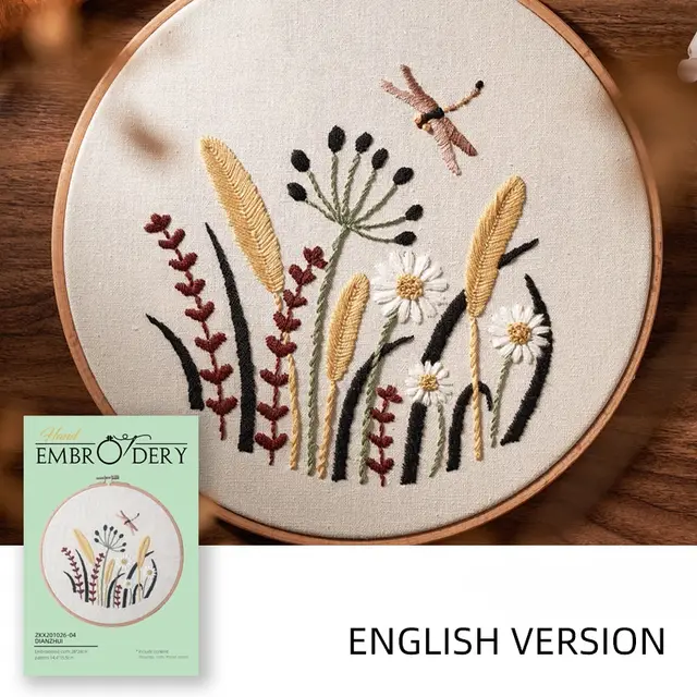 Simple Three Dimensional Hand Embroidery With Elk Flowers 1Style - Shop at LoveMi