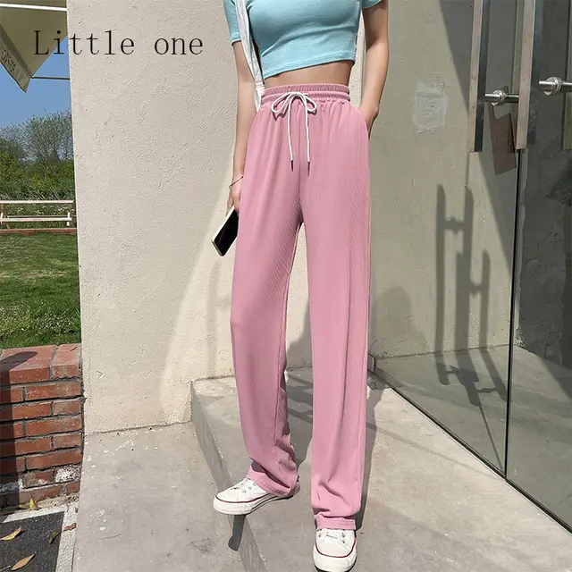 Simple Women's High Waist Drape Straight Leg Pants - Shop at LoveMi