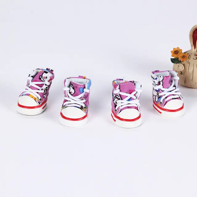 Breathable Dog Sneakers Go Out In Summer To Protect The Soles Of The Dog'S Feet To Prevent Burns And Easy To Clean Purple - Shop at LoveMi