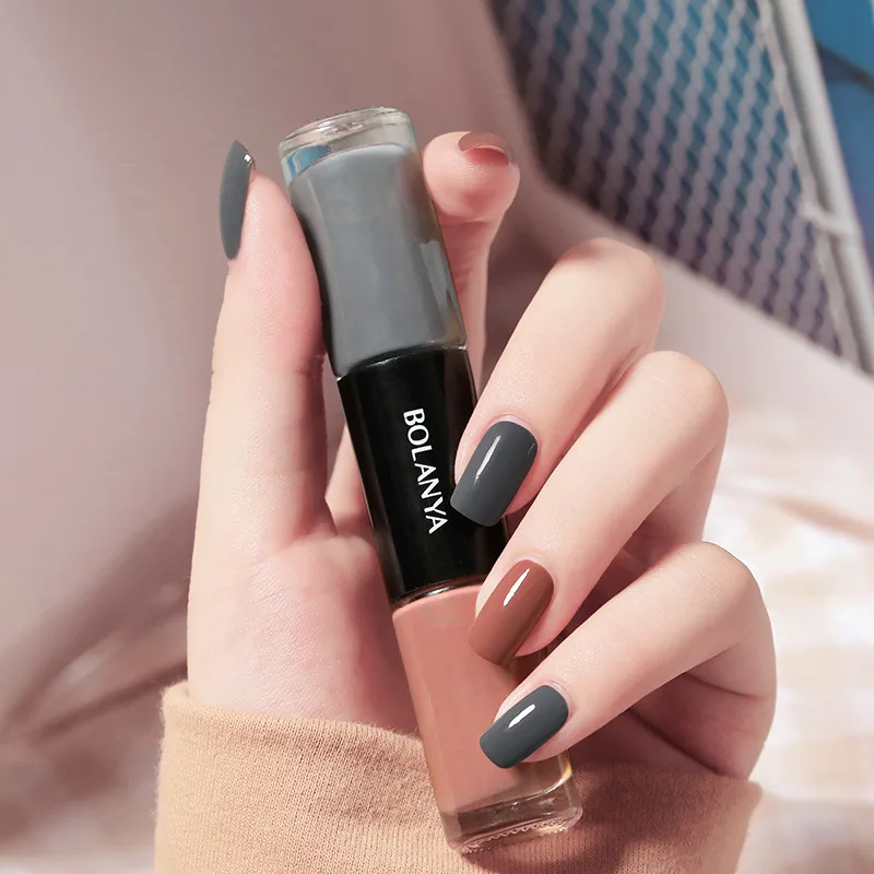 Oily Two Color Nail Polish, No Baking, No Peeling, Quick Drying C108 Elegant Milk Coffee - Shop at LoveMi