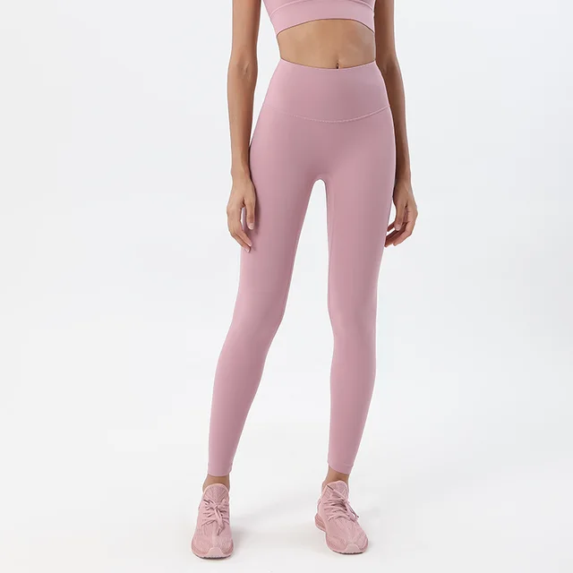 High Waisted Butt Lifting Peach Hip Sports Fitness Pants Pink Purple - Shop at LoveMi