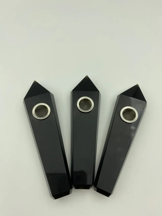 Factory Natural Rough Polished Obsidian Cigarette Holder Black - Shop at LoveMi