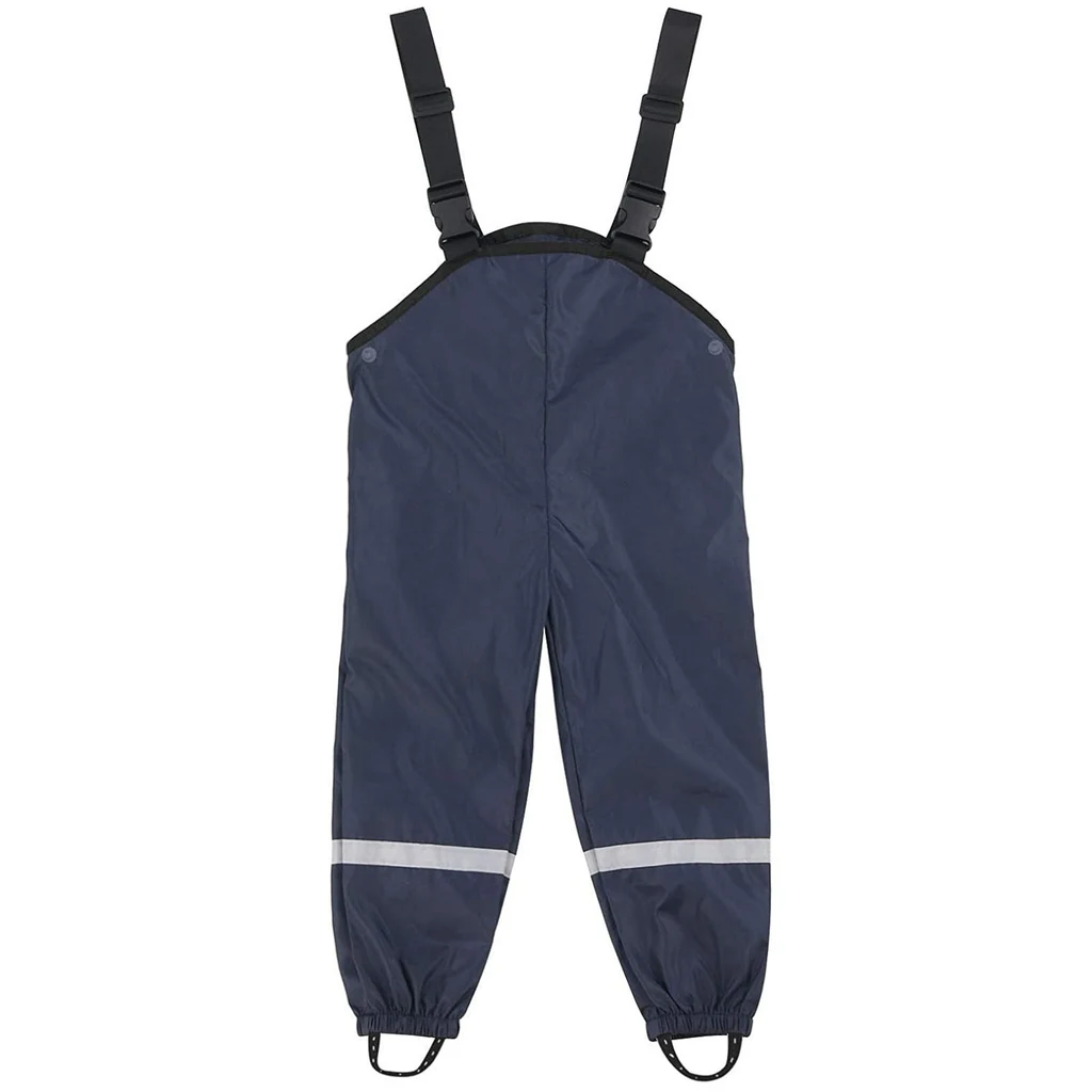 Students Suspenders Under Water Pants - Navy Blue