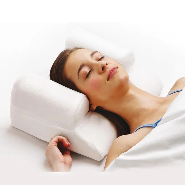 Beauty Pillow Anti Cervical Pillow Repair Wrinkles Face Pillow Law Corner Lines Help Sleep Single White - Shop at LoveMi
