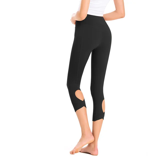 Yoga Tight Cropped Pants Women'S High Stretch, Quick Drying, Thin, Buttocks Shaping Black - Shop at LoveMi