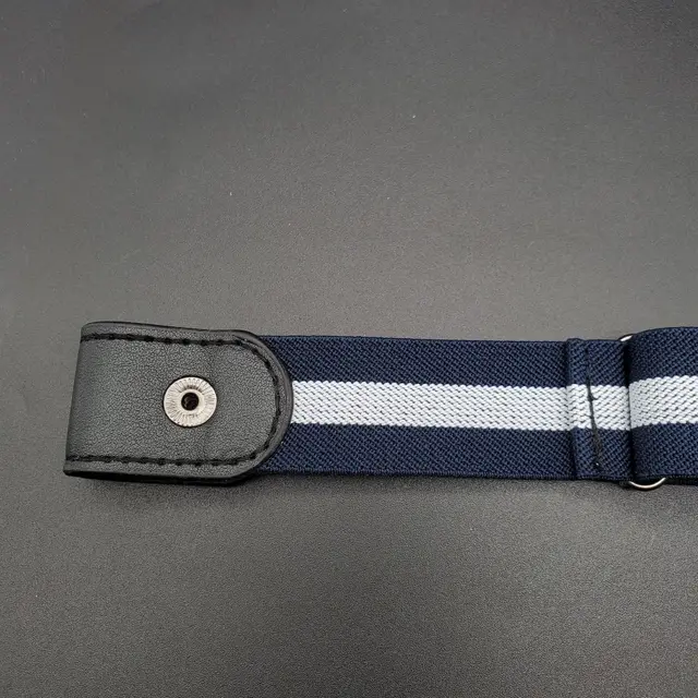 Lazy Belt Women's Canvas Free Stretch Trousers Navy Blue - Shop at LoveMi