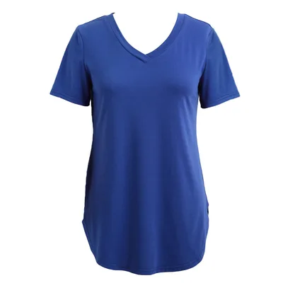 Women's T shirt Summer Plus Size Tee Basic Shirts Royal Xl - Shop at LoveMi