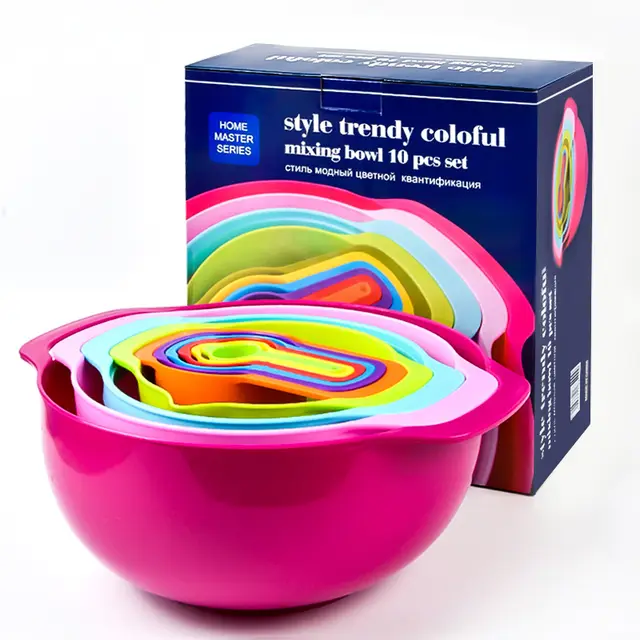 Kitchenware Rice Sieve Salad Plate Baking Ten piece Set Measuring Cup Measuring Spoon Combination - Shop at LoveMi