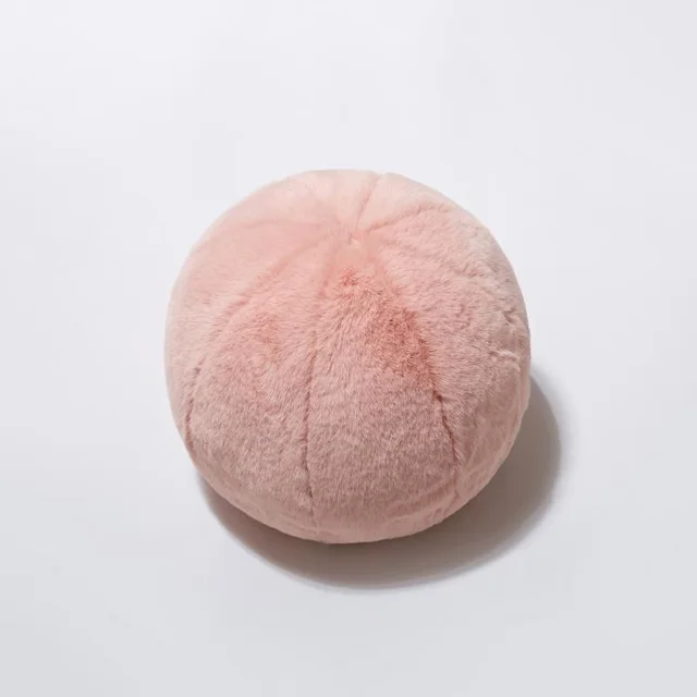 Fur Ball Round Sofa Decoration Pillow Child Cushion Girl Fan - Shop at LoveMi