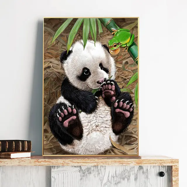 Cartoon Panda Diamond Painting New Full Drill Point Drill Painting Stick Drill Cross Stitch - Shop at LoveMi
