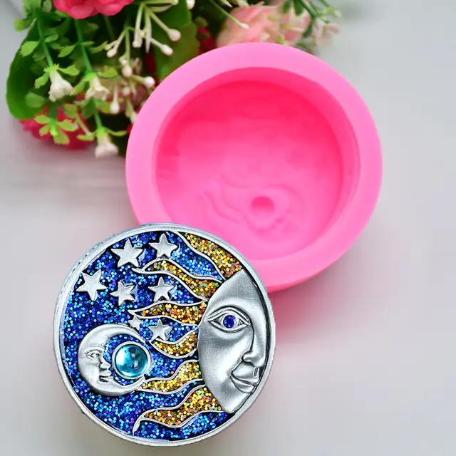Sun Moon Mythology Silicone Mold Cake Decoration Fondant Cake Decoration Pink - Shop at LoveMi