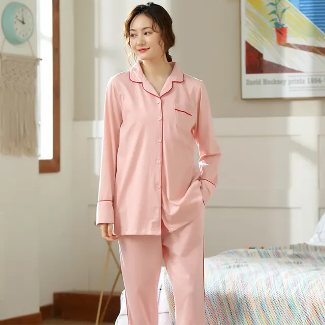 Three Piece Cotton Confinement Suit Spring And Autumn Prenatal And Post Natal Outing, Breastfeeding And Nursing Clothes, Pregnant Women Pajamas, Co... S7523 Pink - Shop at LoveMi