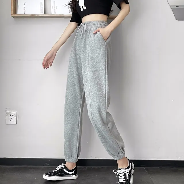 Preppy New Chic Baggy Panties And Thin Sweatpants Grey - Shop at LoveMi