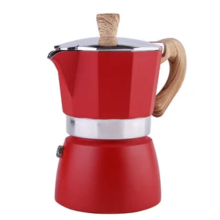 Coffee Pot Set Italian Mocha Coffee Pot European Style Coffee Pot - Red