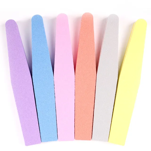 Nail Art Tool Polishing Strip Diamond Polishing Tool High Elastic Sponge Foil Nail Art Double Sided Polishing Strip Random Color - Shop at LoveMi