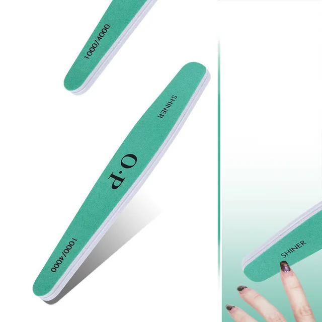 Green Waterproof Nail File Diamond Double Sided Polishing Strip Green - Shop at LoveMi