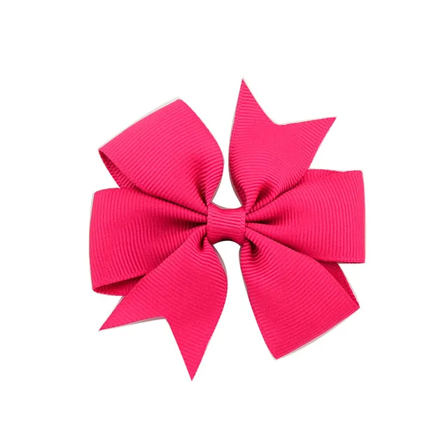V Shaped Ribbed Ribbon Hairpin Solid Color Bow Hairpin Children'S Headdress 14Style - Shop at LoveMi