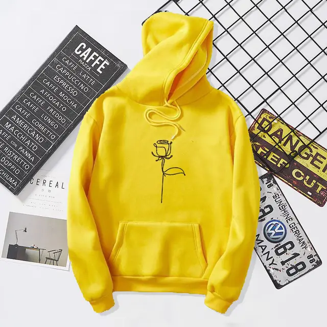 Rosane - Rozendruk Hoodies Sweatshirts Voor Dames - Yellow