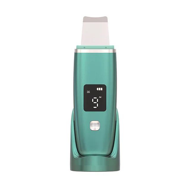 Ultrasonic Electric Dead Skin Electric Vacuum Cleaner Blackhead Cleaner Deep Facial Pore Cleansing Kit Acne Extractor Nano Spray Green - Shop at LoveMi