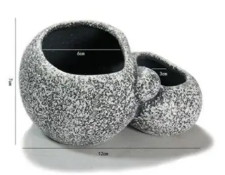 Ceramic Simulation Stone Hydroponic Pots Multifunctional Cichlid Pots Hide Breeding Fish Tanks