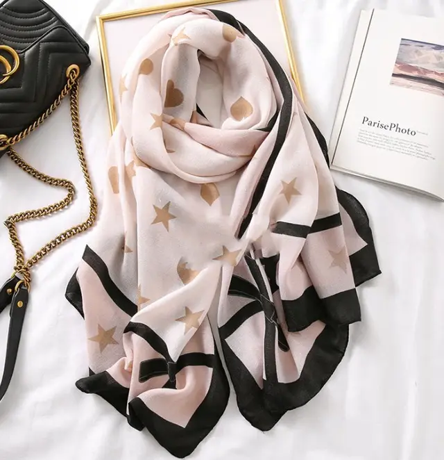 Men's And Women's Cotton Scarf Casual Leopard Print Long Gauze Scarf 1 Style - Shop at LoveMi