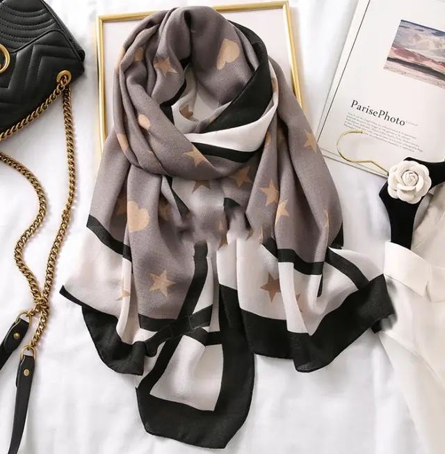 Men's And Women's Cotton Scarf Casual Leopard Print Long Gauze Scarf 3Style - Shop at LoveMi