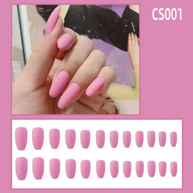 Fake Nails Wear Nails Autumn And Winter Frosted Personality Waterproof Ballet Nails Barbie Powder - Shop at LoveMi