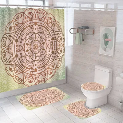 Digital Printing Waterproof Polyester Pattern Series Shower Curtain 1Style - Shop at LoveMi