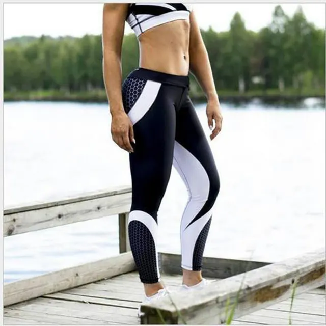 Cross Border Europe And The United States Foreign Trade New Digital Printing Yoga Pants High Waist Hip Sports Popular Leggings Black - Shop at LoveMi