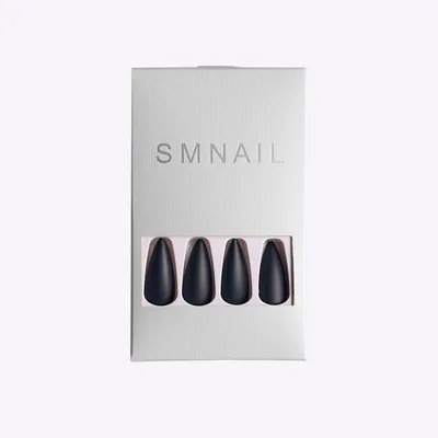 Matte False Nails Khaki Smudge Nails Photo Color - Shop at LoveMi