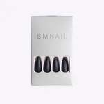 Matte False Nails Khaki Smudge Nails - Photo Color