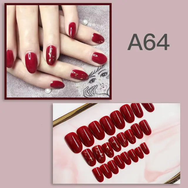 Nail Patch Wearable Nail Art Patch Nail Patch Removable A64 - Shop at LoveMi