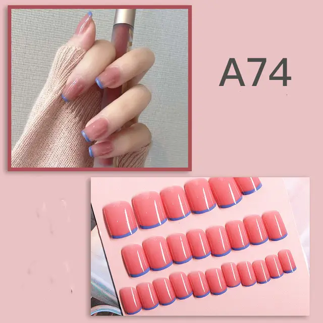 Nail Patch Wearable Nail Art Patch Nail Patch Removable A74 - Shop at LoveMi
