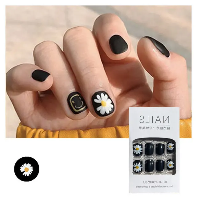Nail Art Finished Fake Nail Patch Removable Short Cut Cute Waterproof Long Lasting - Shop at LoveMi