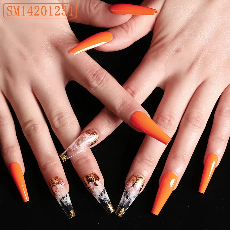 Assemble Ballet Nails, Trapezoidal Coffin, Fake Nails, Wear Nail Art Patches - Sm142101231