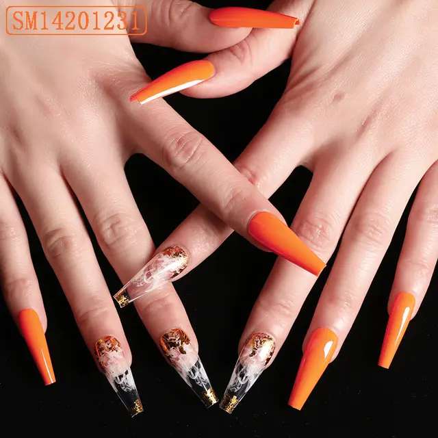 Assemble Ballet Nails, Trapezoidal Coffin, Fake Nails, Wear Nail Art Patches Sm142101231 - Shop at LoveMi