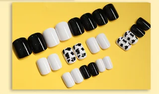 Manicure Stickers, Fake Nails, Wearable Nails, Finished Nails, Manicure Patches, Female Detachable Nail Patches, 70 Options - 3 Color - View 1