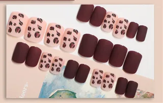 Manicure Stickers, Fake Nails, Wearable Nails, Finished Nails, Manicure Patches, Female Detachable Nail Patches, 70 Options - 6 Color - View 1