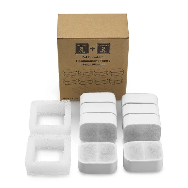 Ceramic Pet Water Dispenser Compatible Filter Element Accessories, Activated Carbon Filter Element Box White - Shop at LoveMi