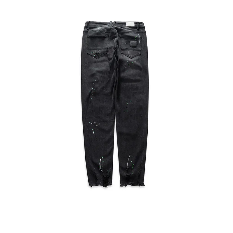 Men'S And Women'S Same Slim Fit Destruction Jeans Black - Shop at LoveMi