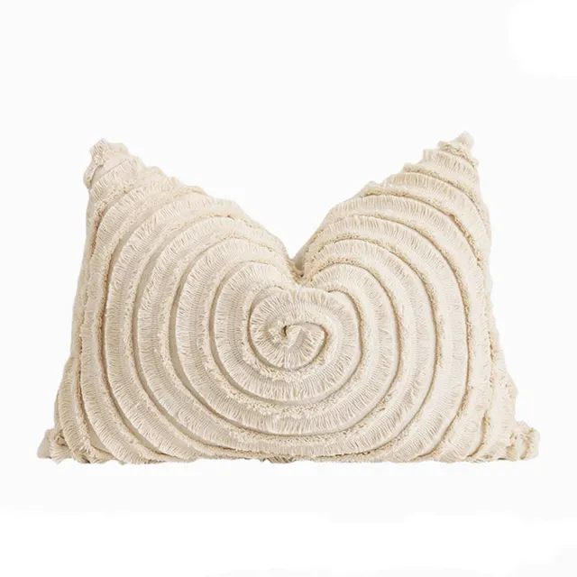 Original Modern Simple Natural Style Sofa Bedroom Cotton Bud Cushion Pillow Waist Pillow Square Pillow Cover Cover Waist Pillow - Shop at LoveMi