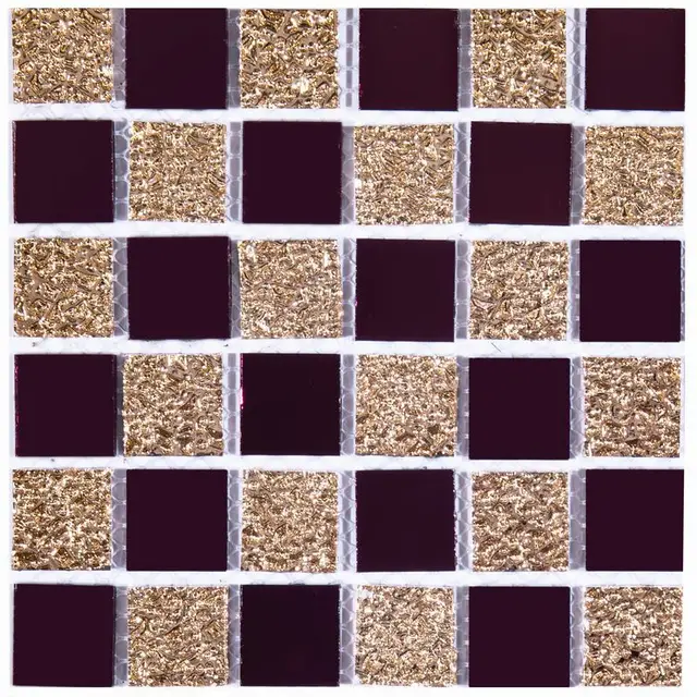 PVC Imitation Tile Sticker Waterproof and Oil proof Kitchen Floor Wall Self adhesive Wallpaper Mosaic Tempered Crystal Film 5Style - Shop at LoveMi