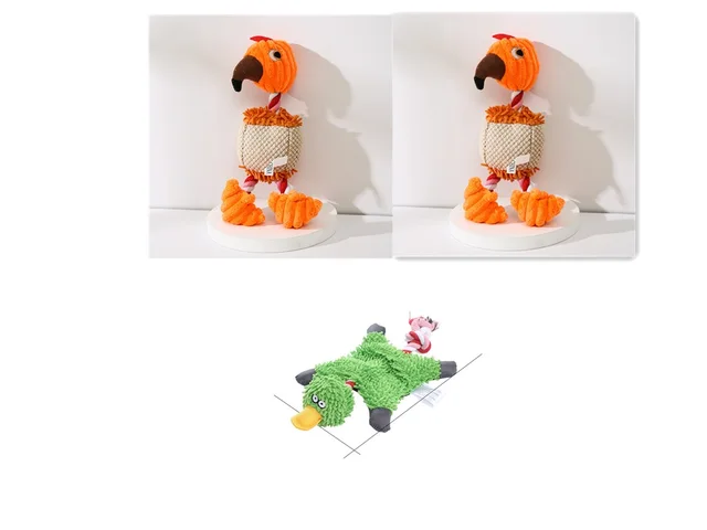 Pet Toy Donkey Shape Corduroy Chew Toy For Dogs Puppy Squeaker Squeaky Plush Bone Molar Dog Toy Pet Training Dog Set17 - Shop at LoveMi