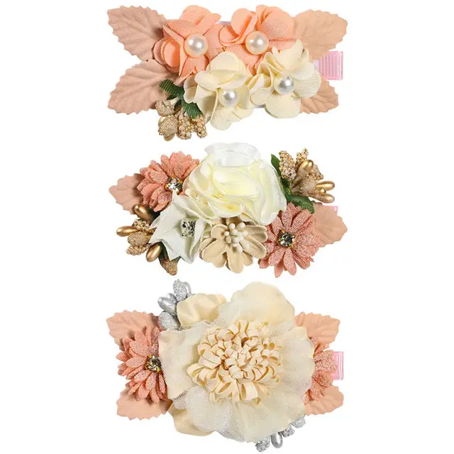 Pink Simulation Head Flower Hair Accessories, Princess All match And Natural Cute Hairpin No. 1 - Shop at LoveMi