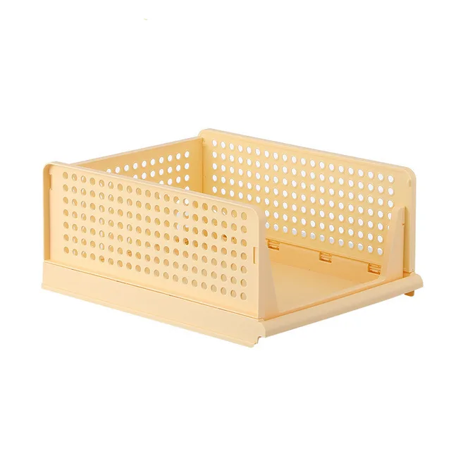 Clothes Drawer Type Plastic Rack Yellow - Shop at LoveMi