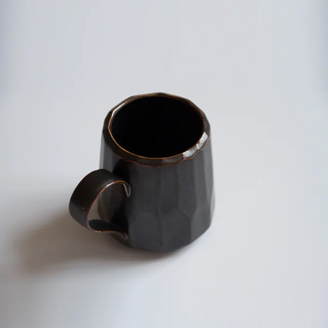 Very Home Black And White Irregular Couple Gift Pair Cup Personality Shape Mug Water Cup Office Cup Coffee Cup Black - Shop at LoveMi